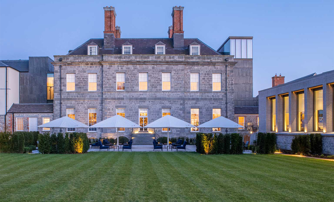 Cashel Palace Hotel Garden Facade At Night Web